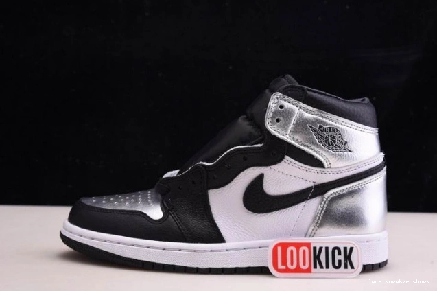 Rep LUCY HIGH WMNS CD0461-001 OG AIR SILVER JORDAN TOE 1 0722